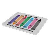 学校カラフル先生用のクレヨン切断板 カッティングボード (角)