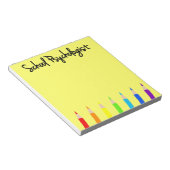 学校カラフル心理学者メモ帳 ノートパッド (アングル)