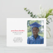 学校カラースケッチブック卒業式招待状 招待状 (スタンド正面)