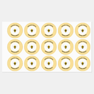 学校キャンプ保育園の防水ハチ名ラベル ラベル