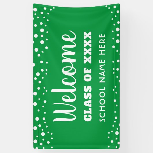 学校クラス懇親会ウェルカムバナー 横断幕 (縦)