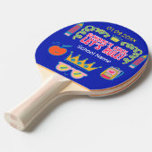 学校クールの礼を言うパーソナライズされた 卓球ラケット (正面アングル)