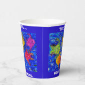 学校クールの紙カップに向かう 紙コップ (右)