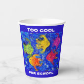 学校クールの紙カップに向かう 紙コップ (正面)