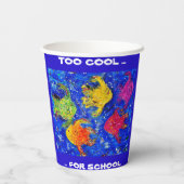 学校クールの紙カップに向かう 紙コップ (裏面)