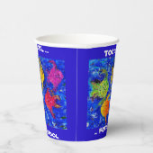 学校クールの紙カップに向かう 紙コップ (右)