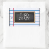 学校コレクション3年生おもしろいシール 長方形シール (バッグ)