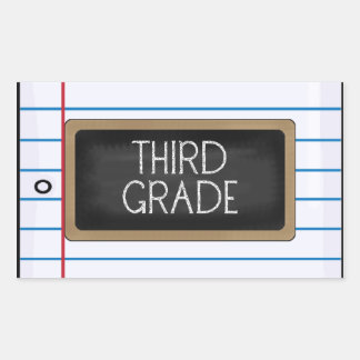 学校コレクション3年生おもしろいシール 長方形シール