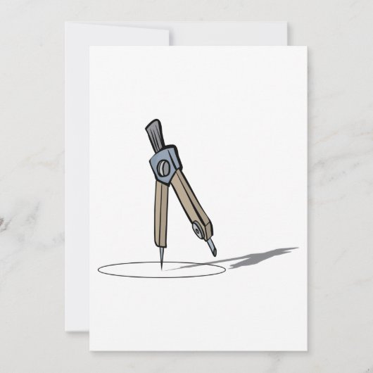 学校コンパス 招待状 (正面)