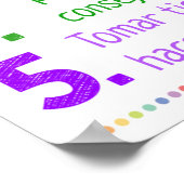 学校スペインの相談員のポスター ポスター (角)