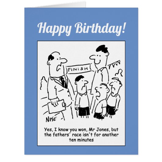 学校スポーツ日父のレースおもしろカード (正面)