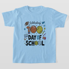 学校スポーツ日100お祝いデザイン Tシャツ