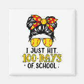 学校ソフトボールMessy Bの幸せな100日をヒット マグネット (正面)