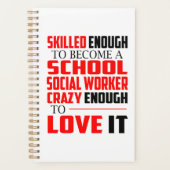 学校ソーシャルワーカープランナーおもしろいの女性への贈り物 プランナー手帳 (正面)