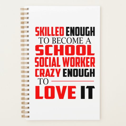 学校ソーシャルワーカープランナーおもしろいの女性への贈り物 プランナー手帳 (正面)