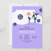 学校ダンス 招待状 (正面)