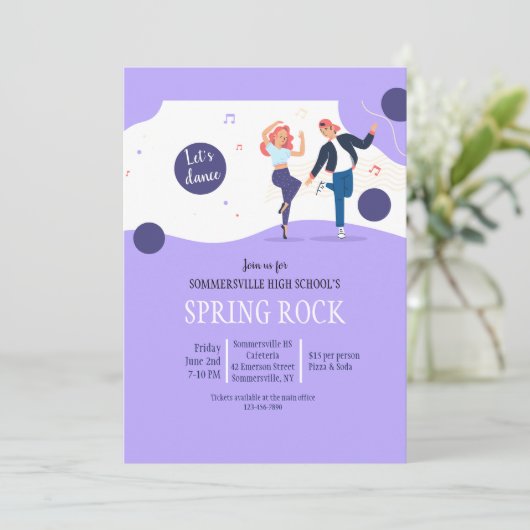 学校ダンス 招待状 (スタンド正面)