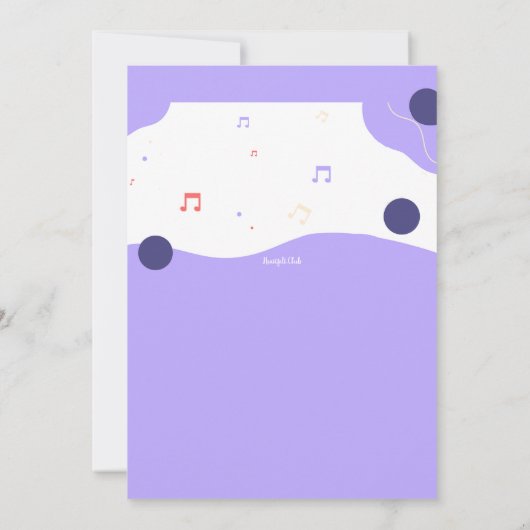 学校ダンス 招待状 (裏面)