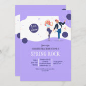 学校ダンス 招待状 (正面/裏面)