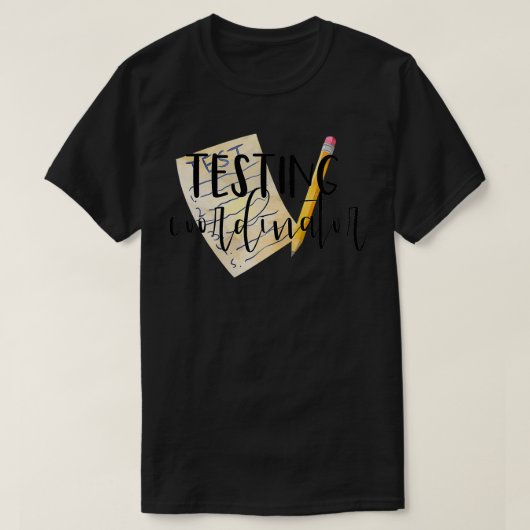学校テストコーディネーター先生 Tシャツ (デザイン正面)