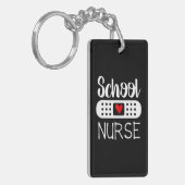 学校ナースおもしろいバンダイド医療RN LPN キーホルダー (正面左)
