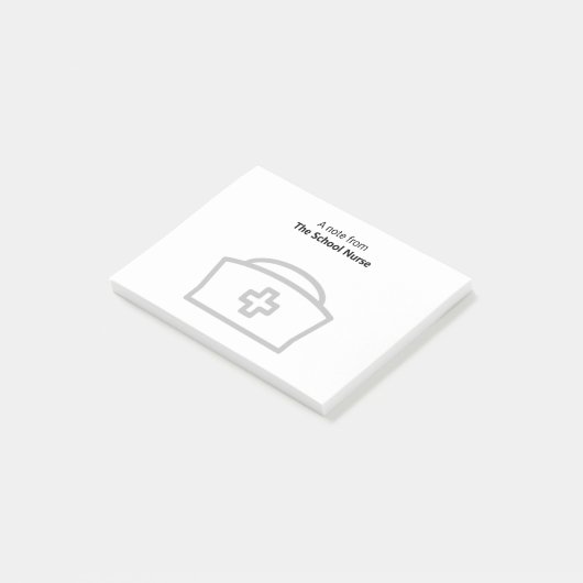 学校ナースのメモとポストイットのメモ ポストイット (アングル)