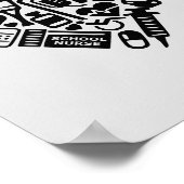 学校ナースの医療アイコン；医療 ポスター (角)