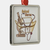 学校ナースオーナメント メタルオーナメント (右)