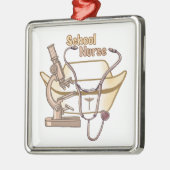 学校ナースオーナメント メタルオーナメント (左)