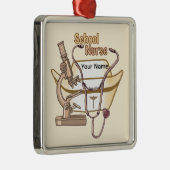 学校ナースオーナメント メタルオーナメント (右)