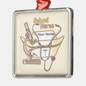 学校ナースオーナメント メタルオーナメント (左)