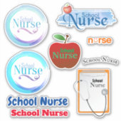 学校ナースコレクションコンタースタンプ シール (正面)