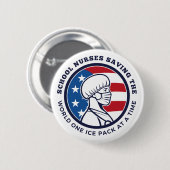 学校ナースズ救ザ・ワールドワンアイスパック 缶バッジ (正面&裏面)