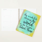 学校ナーストレンディーの色彩と調整 プランナー手帳 (ディスプレー)