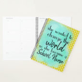 学校ナーストレンディーの色彩と調整 プランナー手帳 (ディスプレー)