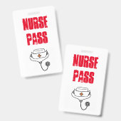 学校ナースパス バッジ (表裏)