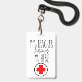 学校ナースホール峠 バッジ (ストラップ付き表面)