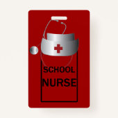 学校ナースルームホールパス バッジ (正面)