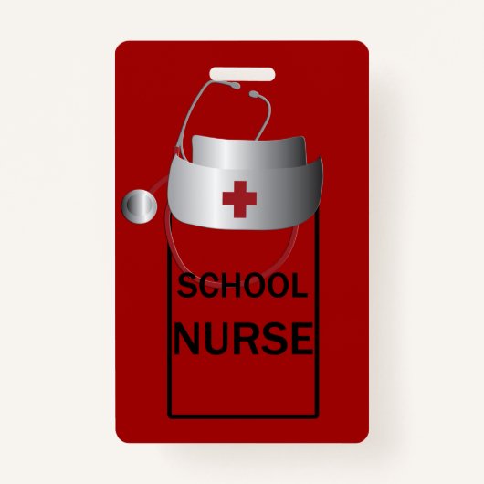 学校ナースルームホールパス バッジ (正面)