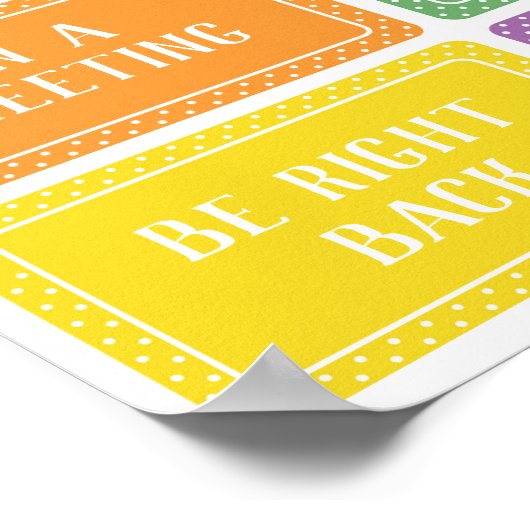 学校ナース事務所のドアの標識はどこか ポスター (角)