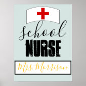 学校ナース事務所デコパーソナライズされた; ポスター (正面)