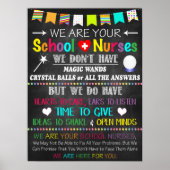 学校ナース事務所デコールポスター ポスター (正面)