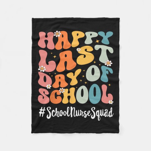 学校ナース分隊ハッピースクールティーシュの最終日 フリースブランケット (正面)
