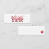学校ナース名刺 スキニー名刺 (正面/裏面)