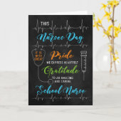 学校ナース国立ナースデイシャルボード カード (黄色い花)