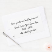 学校ナース年鑑シグネチャーシール 長方形シール (封筒)