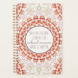 学校ナース引用文;パステル万華鏡のように千変万化するパターン プランナー手帳