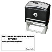 学校ナース後を追のオフィス訪問 セルフインキングスタンプ (インサイチュ)