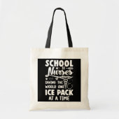 学校ナース救ズの世界一のアイスパック トートバッグ (正面)