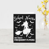 学校ナース私たちは頻繁にフライヤーウィッチを扱おもしろいう カード (黄色い花)